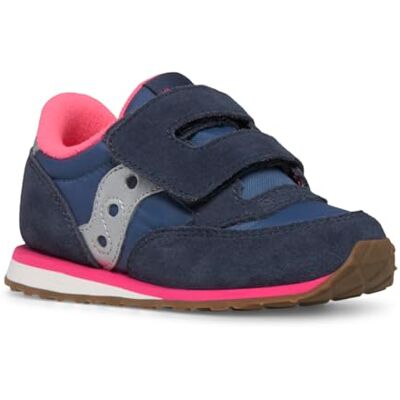 Saucony Originals Baby Jazz HL, Tofflor, Marin/Silver/Pink, 22 EU, Navy Silver Pink, 22 EU Saucony Originals Baby Jazz HL, Tofflor, Marin/Silver/Pink, 22 EU, Navy Silver Pink, 22 EU
