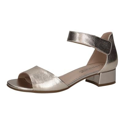 CAPRICE Dam 9-28212-42 sandaler med klack, Platinum metall, 36 EU CAPRICE Dam 9-28212-42 sandaler med klack, Platinum metall, 36 EU