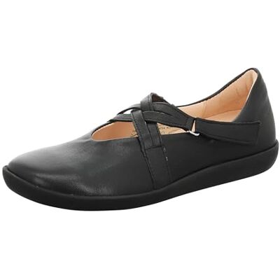 Think! Damen NATURE chromfrei gegerbte nachhaltige Halbschuhe, SCHWARZ 0000 Think! Damen NATURE chromfrei gegerbte nachhaltige Halbschuhe, SCHWARZ 0000