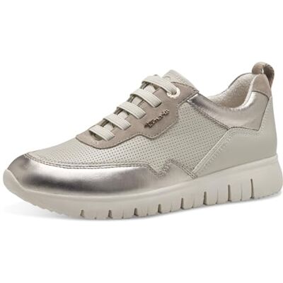 Tamaris Comfort damsneakers, platta av läder, bekväma, Gold Comb, 40 EU Tamaris Comfort damsneakers, platta av läder, bekväma, Gold Comb, 40 EU