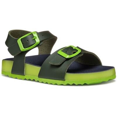 Geox Pojke Ghita Boy C sandal, Dk grön lime, 33 EU Geox Pojke Ghita Boy C sandal, Dk grön lime, 33 EU