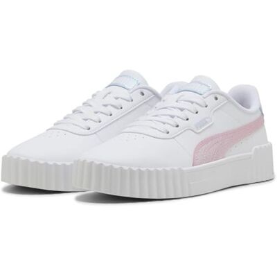 PUMA Carina 3.0 Blurry Dreams JR sneakers, Vit-Rose Mauve-Cool Weather, 5.5 UK, White Rose Mauve kallt väder, 38.5 EU PUMA Carina 3.0 Blurry Dreams JR sneakers, Vit-Rose Mauve-Cool Weather, 5.5 UK, White Rose Mauve kallt väder, 38.5 EU