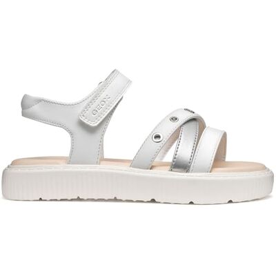 Geox J KODETTE Gir sandal, vit, 31 EU Geox J KODETTE Gir sandal, vit, 31 EU
