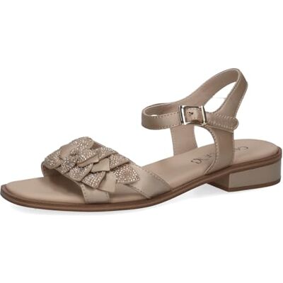 CAPRICE Dam 9-28203-46, Sandal med klack dam, Stone Perl Com, 37 EU CAPRICE Dam 9-28203-46, Sandal med klack dam, Stone Perl Com, 37 EU