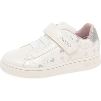 Geox flicka B Eclyper Girl A sneakers, Vitt silver, 26 EU Geox flicka B Eclyper Girl A sneakers, Vitt silver, 26 EU