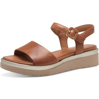 Tamaris dam komfort 8-88708-42 440 NUT Wedge platå bekväm mångsidig vardagssko festlig eleganta platta sandaler, 37 EU bred, Spår, 37 EU Weit Tamaris dam komfort 8-88708-42 440 NUT Wedge platå bekväm mångsidig vardagssko festlig eleganta platta sandaler, 37 EU bred, Spår, 37 EU Weit