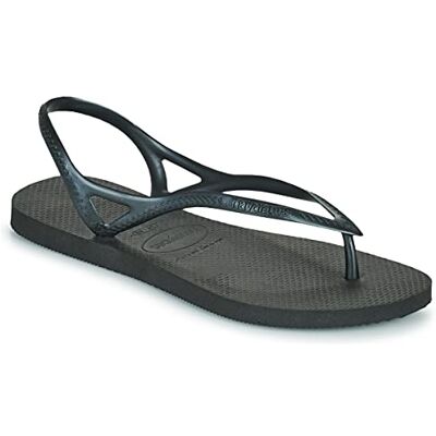 Havaianas platte damessandaal, zwart, 8 UK Havaianas platte damessandaal, zwart, 8 UK