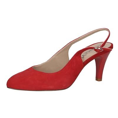 CAPRICE Damer 9-29606-42 pumps, Röd mocka, 38.5 EU CAPRICE Damer 9-29606-42 pumps, Röd mocka, 38.5 EU