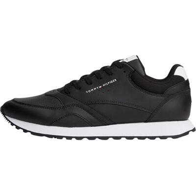 Tommy Hilfiger herr ny löpare EVA LTH ESS FM0FM05512 låg topp, svart (svart/vit), 6,5, Svart svart vit, 40 EU Tommy Hilfiger herr ny löpare EVA LTH ESS FM0FM05512 låg topp, svart (svart/vit), 6,5, Svart svart vit, 40 EU