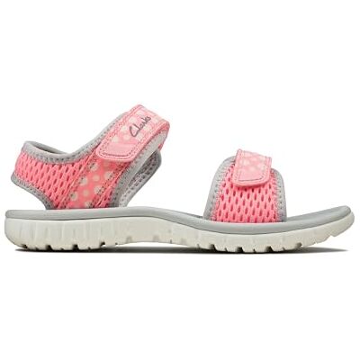Clarks Flickor Surfing Tide K Slingback sandaler, rosa 29 EU Clarks Flickor Surfing Tide K Slingback sandaler, rosa 29 EU