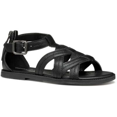Geox J Sandal Karly Girl, Sandal för flickor, Svart noir noir, 37 EU Geox J Sandal Karly Girl, Sandal för flickor, Svart noir noir, 37 EU
