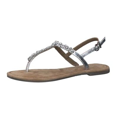 Tamaris dam 1–28190-42 sandal, silver, 36 EU Tamaris dam 1–28190-42 sandal, silver, 36 EU