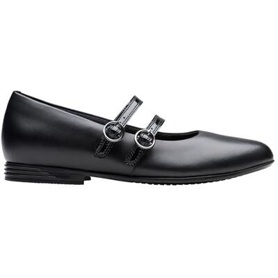 Clarks Finja Bar Y. Childrens Black Leather, 3.5 Clarks Finja Bar Y. Childrens Black Leather, 3.5