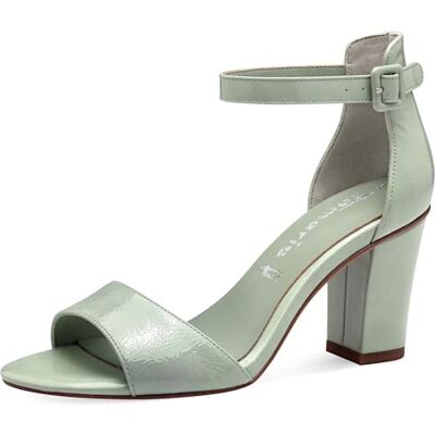 Tamaris Dam 1-28096-42 sandaler med klack, Mintpatent, 40 EU Tamaris Dam 1-28096-42 sandaler med klack, Mintpatent, 40 EU