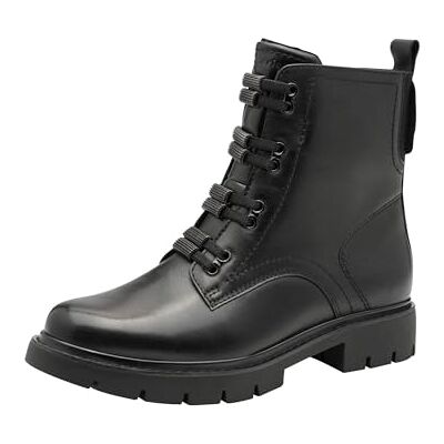 Tamaris dam komfort spets boot platt halvlång stövel, svart, 36 EU, svart, 36 EU Tamaris dam komfort spets boot platt halvlång stövel, svart, 36 EU, svart, 36 EU