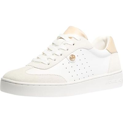 Michael Kors kvinnors Scotty snörsko sneaker, Blekt guld multi, 6.5 Michael Kors kvinnors Scotty snörsko sneaker, Blekt guld multi, 6.5