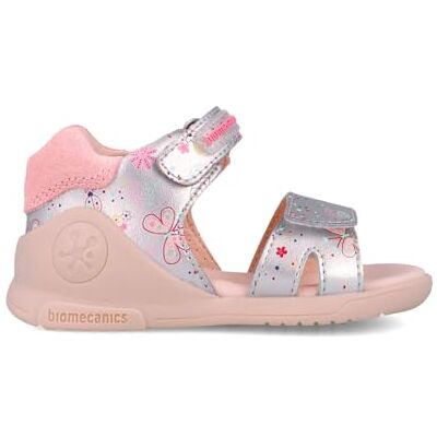Biomecanics Silver metalliserad sandal, Silver, 19 EU Biomecanics Silver metalliserad sandal, Silver, 19 EU