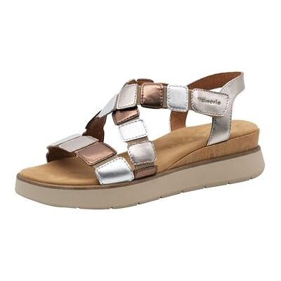 Tamaris Dam 8-88731-44 Sandaler, Metallkam, 41 EU Tamaris Dam 8-88731-44 Sandaler, Metallkam, 41 EU