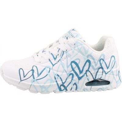 Skechers UNO Spread The Love sneakers, vit, 8 UK, Vitt, 41 EU Skechers UNO Spread The Love sneakers, vit, 8 UK, Vitt, 41 EU