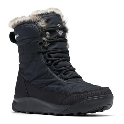 Columbia Minx korta snöstövlar för kvinnor, Svart titan Ii, 37 EU Columbia Minx korta snöstövlar för kvinnor, Svart titan Ii, 37 EU