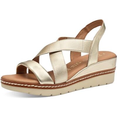 MARCO TOZZI Damer 2–28721-42 sandal, Metallic, 39 EU MARCO TOZZI Damer 2–28721-42 sandal, Metallic, 39 EU