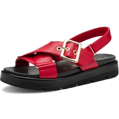 MARCO TOZZI dam 2–28408-44 sandaler, RED, 40 EU, röd, 40 EU MARCO TOZZI dam 2–28408-44 sandaler, RED, 40 EU, röd, 40 EU
