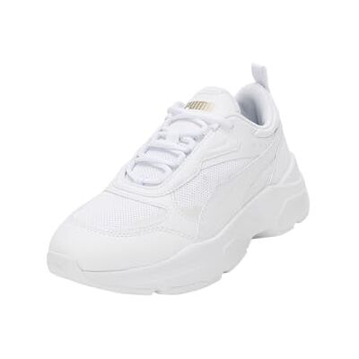 PUMA Cassia Sneaker för kvinnor, Vit lag, guld, 38.5 EU PUMA Cassia Sneaker för kvinnor, Vit lag, guld, 38.5 EU