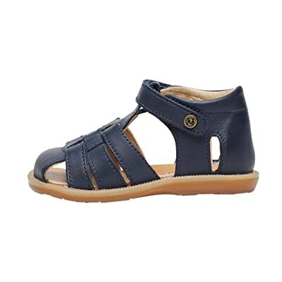 Naturino ZAFFIRO-Halvöppna sandaler i läder, Blå, 23 EU Naturino ZAFFIRO-Halvöppna sandaler i läder, Blå, 23 EU