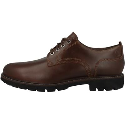 Clarks Batcombe Tie Mens Dark Tan Lea, 6.5 Clarks Batcombe Tie Mens Dark Tan Lea, 6.5