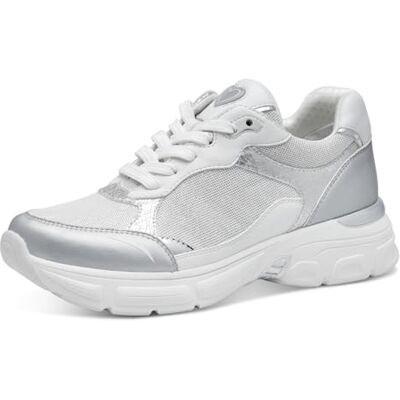 MARCO TOZZI dam 2–23766-44 sneakers, vit/silver, 41 EU, Vitt silver, 41 EU MARCO TOZZI dam 2–23766-44 sneakers, vit/silver, 41 EU, Vitt silver, 41 EU
