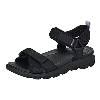 Rieker dam V8401 trekkingsandaler, Svart 00, 40 EU Rieker dam V8401 trekkingsandaler, Svart 00, 40 EU
