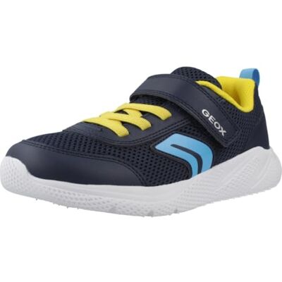 Geox J SPRINTYE Boy A sneakers, marinblå/gul, 39 EU Geox J SPRINTYE Boy A sneakers, marinblå/gul, 39 EU