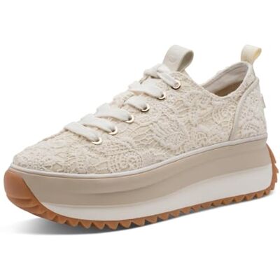 Tamaris dam Low 1-23731-41 sneakers, elfenben MACRAMEE, 41 EU Tamaris dam Low 1-23731-41 sneakers, elfenben MACRAMEE, 41 EU