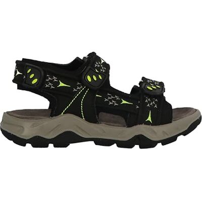 Lurchi Pojkar 74l8193010 sandal, Svart lime, 35 EU bred Lurchi Pojkar 74l8193010 sandal, Svart lime, 35 EU bred