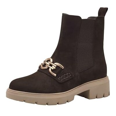 Tamaris COMFORT Damstövlar Chelsea läder ofodrade, mocka mocka mocka, 37 EU Tamaris COMFORT Damstövlar Chelsea läder ofodrade, mocka mocka mocka, 37 EU