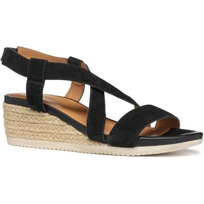 Geox Dam D Ischia Corda A Wedge Sandal, svart, 36 EU, svart, 36 EU Geox Dam D Ischia Corda A Wedge Sandal, svart, 36 EU, svart, 36 EU