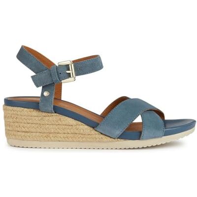 Geox Damer D Ischia Corda C Wedge Sandal, AVIO, 37,5 EU, Avio, 37.5 EU Geox Damer D Ischia Corda C Wedge Sandal, AVIO, 37,5 EU, Avio, 37.5 EU
