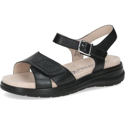 CAPRICE dam 9-28751-46 platta sandaler, svart Nappa, 40 EU CAPRICE dam 9-28751-46 platta sandaler, svart Nappa, 40 EU