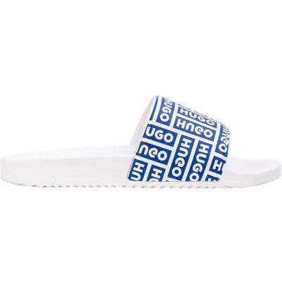 HUGO Män TimeIn baolg 10278104 01 Slide Sandaler, natur, 44 EU HUGO Män TimeIn baolg 10278104 01 Slide Sandaler, natur, 44 EU