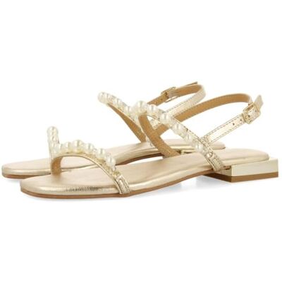 GIOSEPPO Juvel sandal, platt damsandal, platina, 39 EU, Platina, 39 EU GIOSEPPO Juvel sandal, platt damsandal, platina, 39 EU, Platina, 39 EU