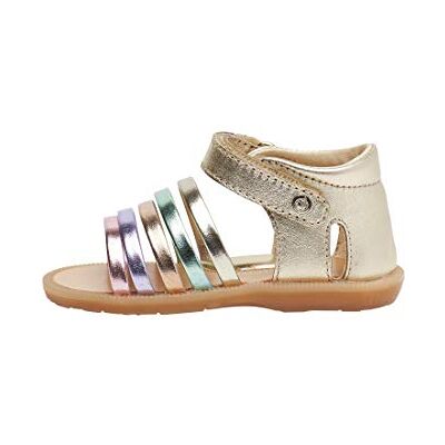 Naturino RUBINO-Läder Sandaler, Platinum, 22 EU Naturino RUBINO-Läder Sandaler, Platinum, 22 EU