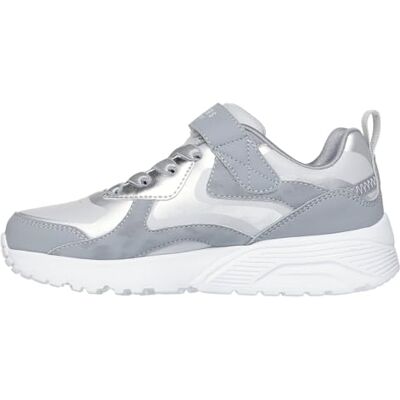Skechers Uno Lite Metallic Burst Sneaker för flickor, Grå, 11.5 UK Child Skechers Uno Lite Metallic Burst Sneaker för flickor, Grå, 11.5 UK Child