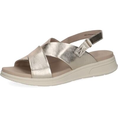 CAPRICE Damen 9-28700-46, platta sandaler, Lt Gold Metal, 36 EU CAPRICE Damen 9-28700-46, platta sandaler, Lt Gold Metal, 36 EU