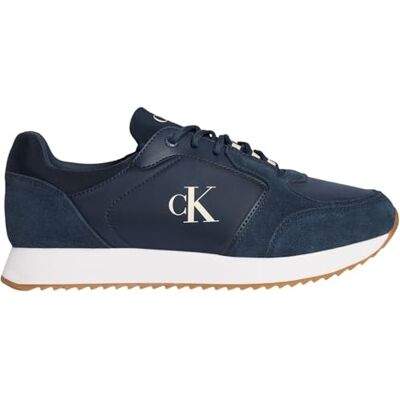 jeans herr retro löpare strumpa snörning Ny-su Ym0ym01326 låg topp, Blå Calvin marinblå ljust vitt tuggummi, 43 EU jeans herr retro löpare strumpa snörning Ny-su Ym0ym01326 låg topp, Blå Calvin marinblå ljust vitt tuggummi, 43 EU
