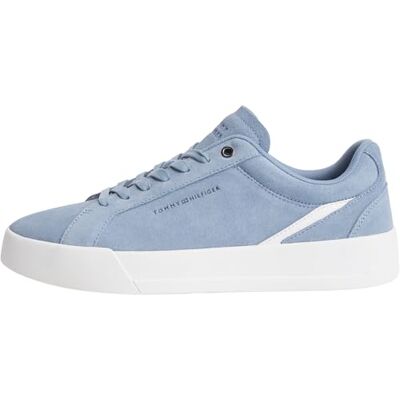 Tommy Hilfiger herr Th Court Premium mocka FM0FM05880 låg topp, blå, 10 Tommy Hilfiger herr Th Court Premium mocka FM0FM05880 låg topp, blå, 10