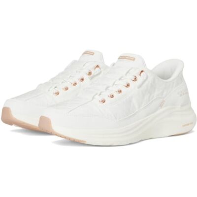 Skechers Dam Kontur Skum Mysig Passform Gyllene Timme Handfri Slip-ins Sneaker, Vitt roséguld, 37.5 EU Skechers Dam Kontur Skum Mysig Passform Gyllene Timme Handfri Slip-ins Sneaker, Vitt roséguld, 37.5 EU