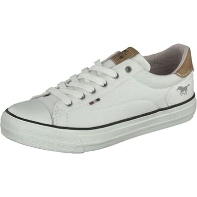 MUSTANG Låga skor sneakers för kvinnor 1272-307, storlek:40 EU, Färg:vit MUSTANG Låga skor sneakers för kvinnor 1272-307, storlek:40 EU, Färg:vit