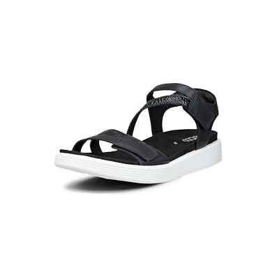 ECCO Dam mjuk sandal 3-rem, svart, 7,5 UK ECCO Dam mjuk sandal 3-rem, svart, 7,5 UK
