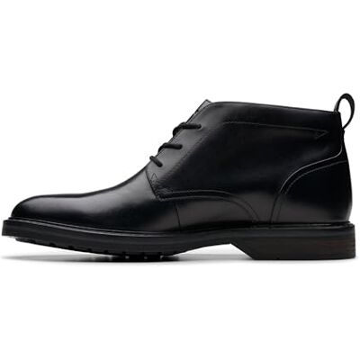 Clarks Aldwin Chukka Mens Black Leather, 9.5 Clarks Aldwin Chukka Mens Black Leather, 9.5
