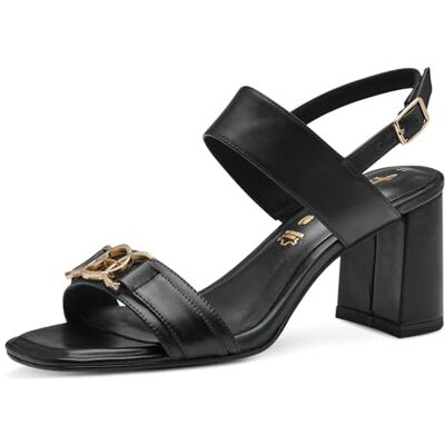 Tamaris dam 1–28333-42 sandal med klack, svart, 39 EU Tamaris dam 1–28333-42 sandal med klack, svart, 39 EU